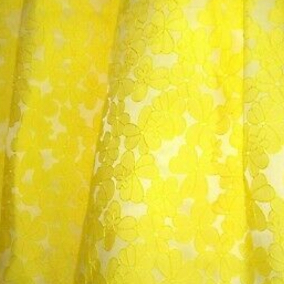 halogen X Atlantic-Pacific Jacquard Yellow Skirt - Picture 5 of 10